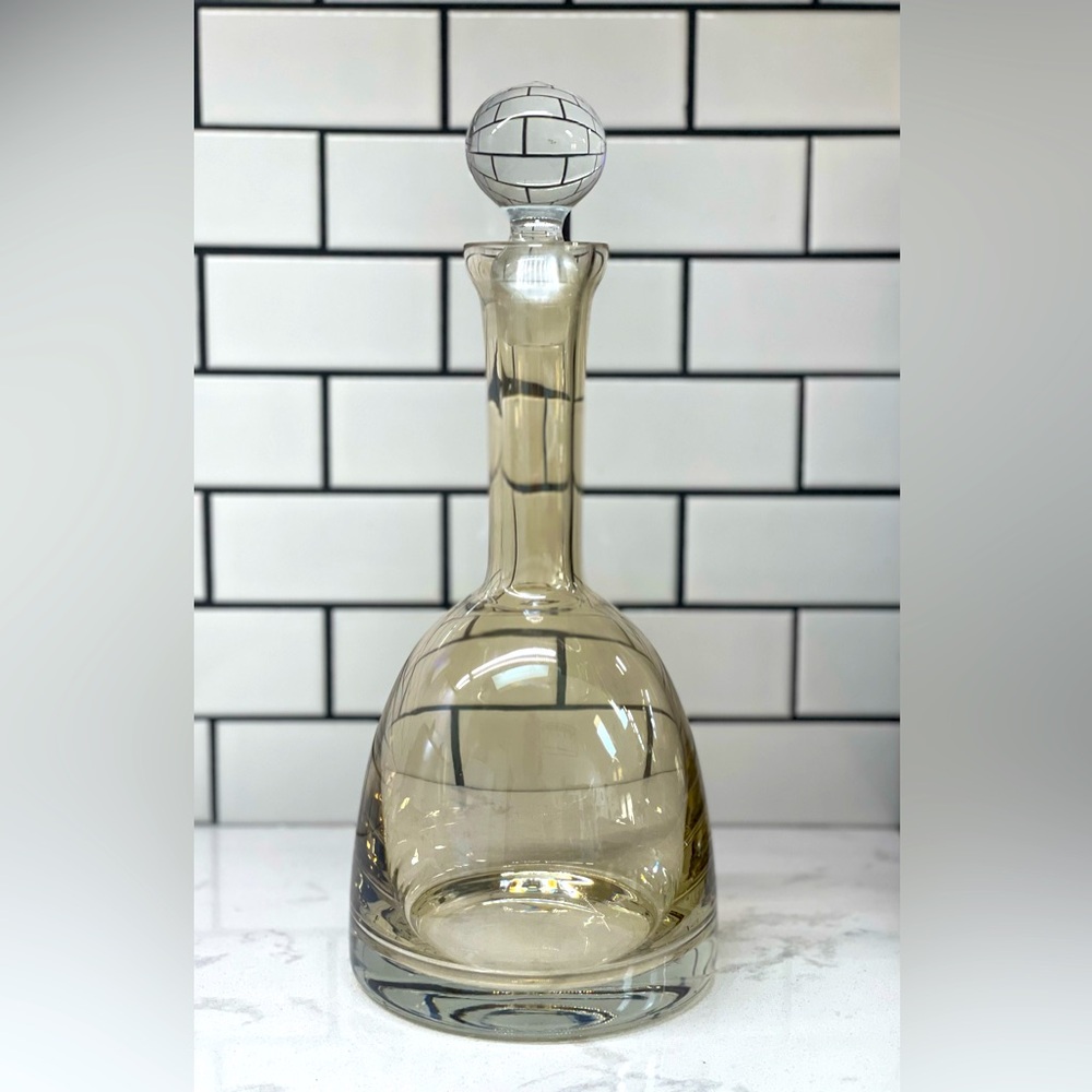 Vintage Smokey Glass Decanter